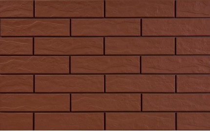 Фасадная клинкерная плитка Cerrad Burgund Rustico, размер 245 x 65 x 6,5 мм, толщина 6,5 мм. 